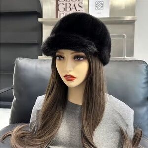 Elegant Black Fur Cap